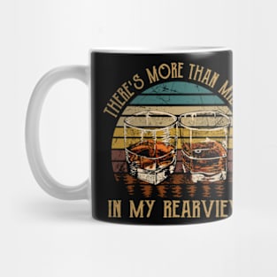 There's more than miles in my rearview Glasses Whiskey Outlaw Music Mug